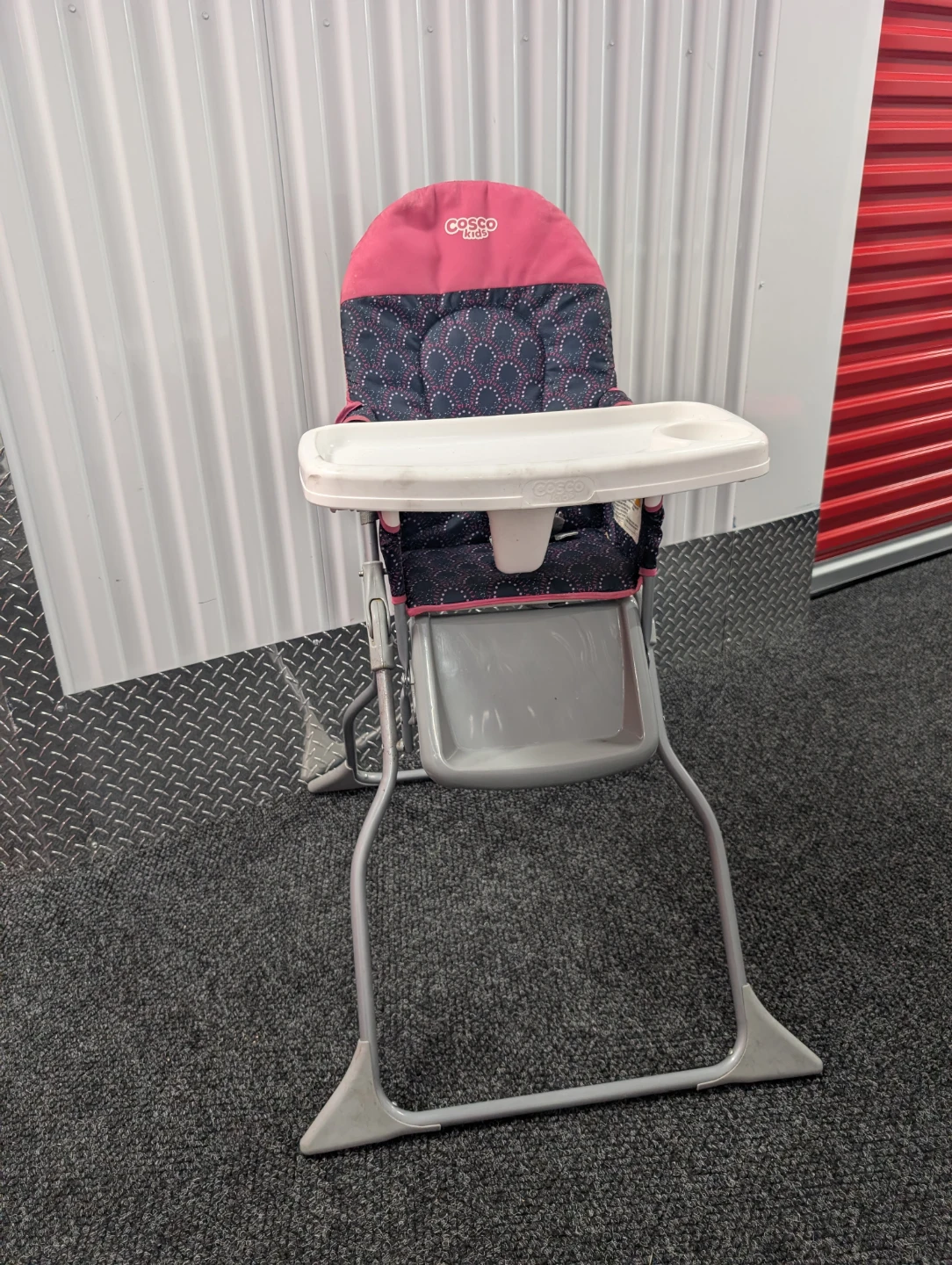 Cosco Kids High Chair - Pink & Gray