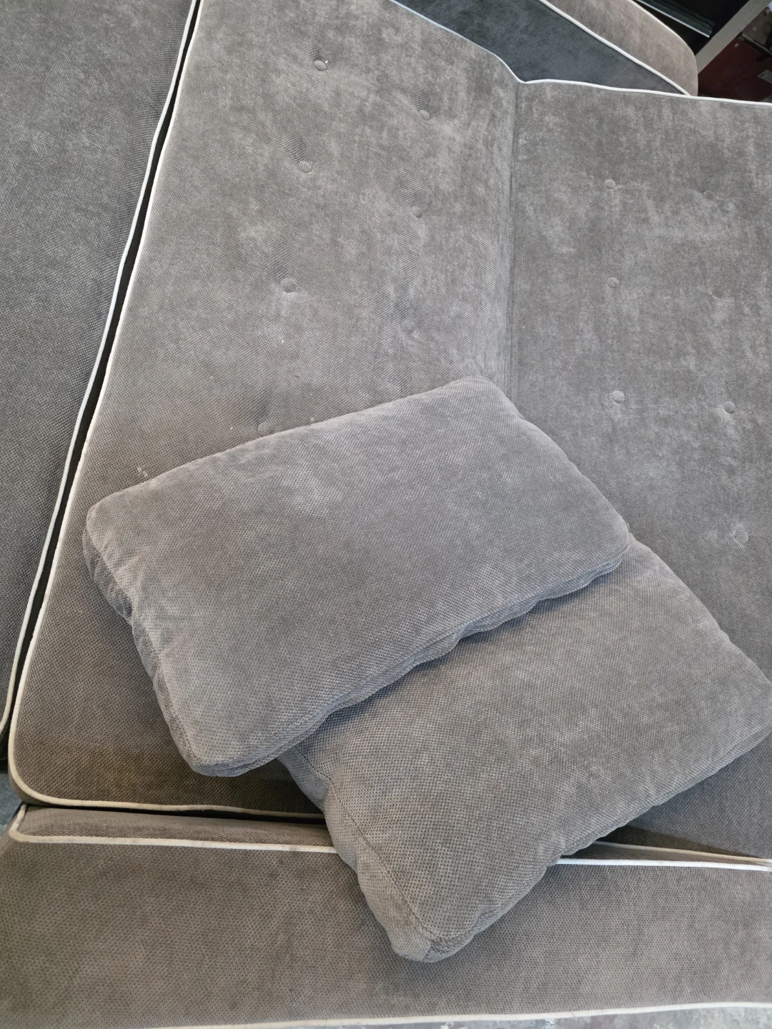 Grey Sofa Bed with Pull-Out Trundle - photo 5