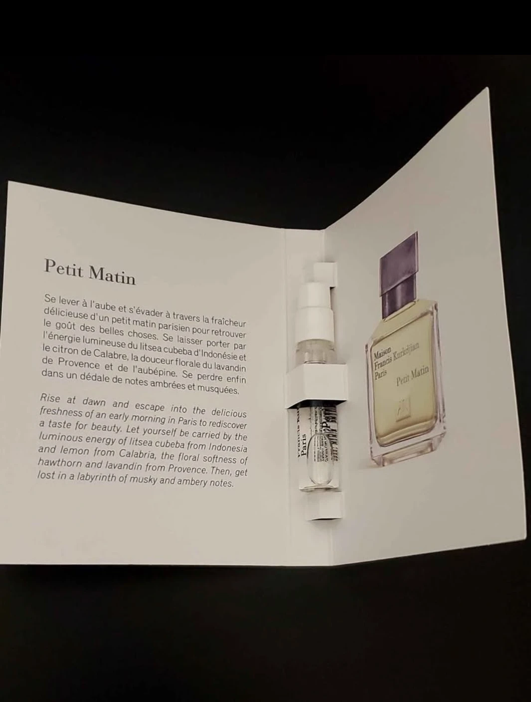 Maison Francis Kurkdjian eau de parfum 2ml - photo 2