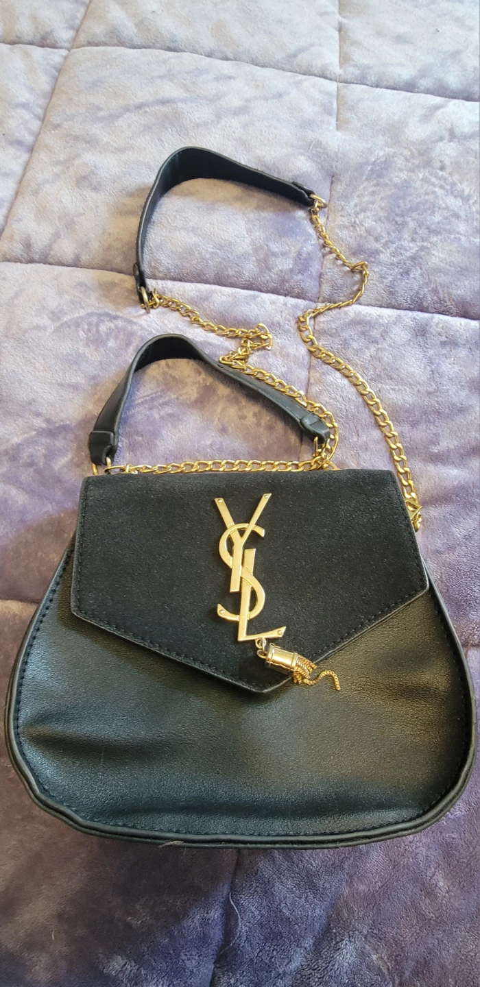YSL Inspired Black Shoulder Bag