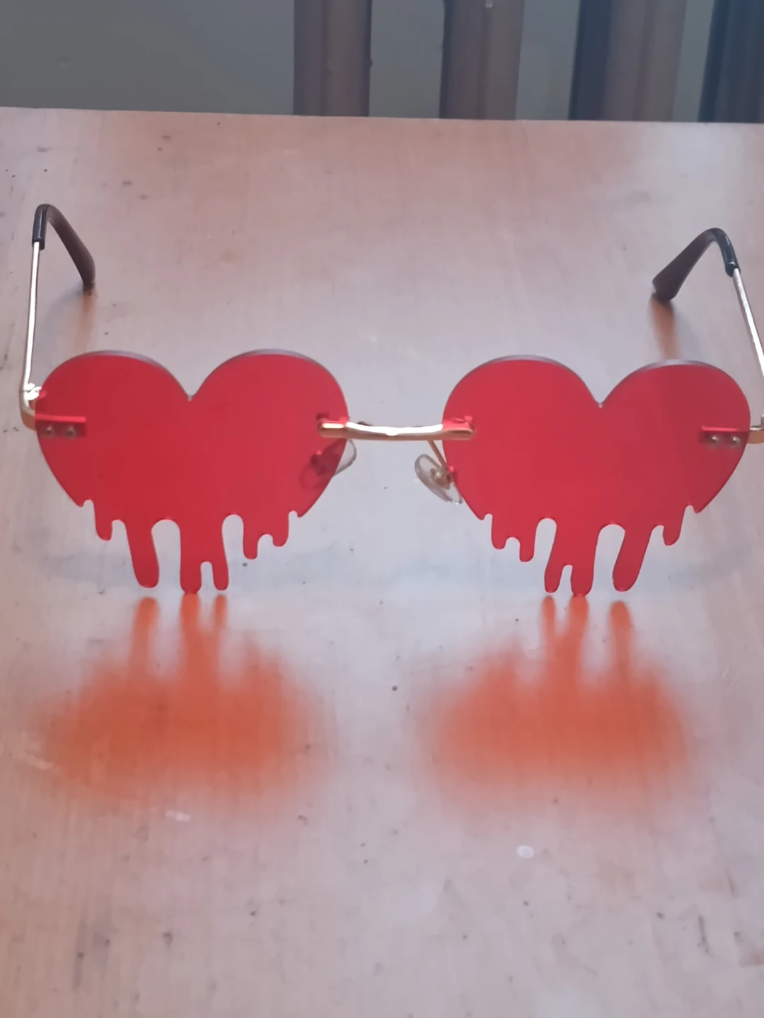 Drippy Heart glasses