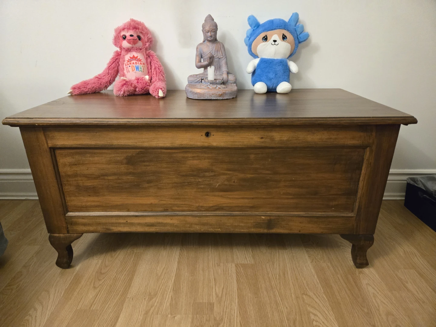 Antique Wooden Blanket Chest Trunk - photo 5