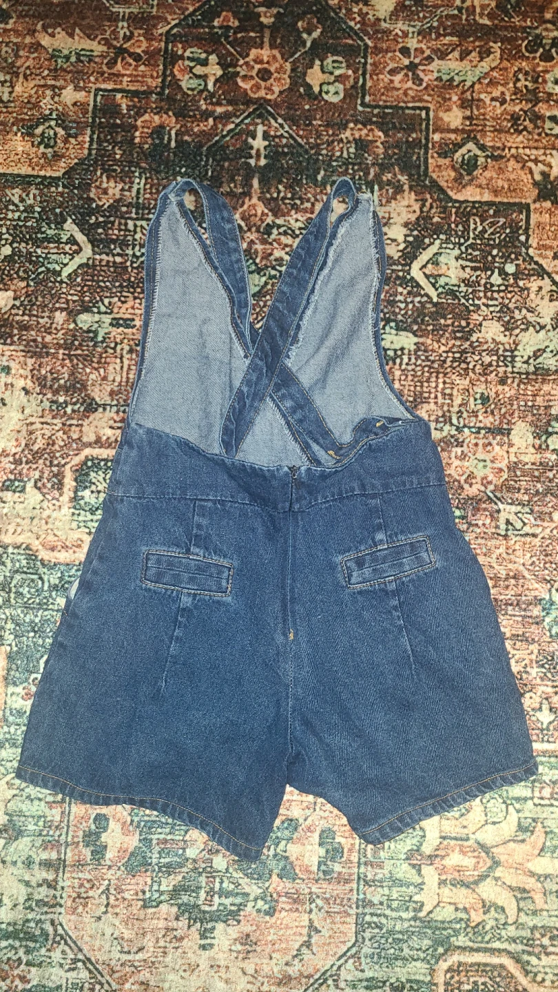 Vintage Denim Overalls Romper - photo 2