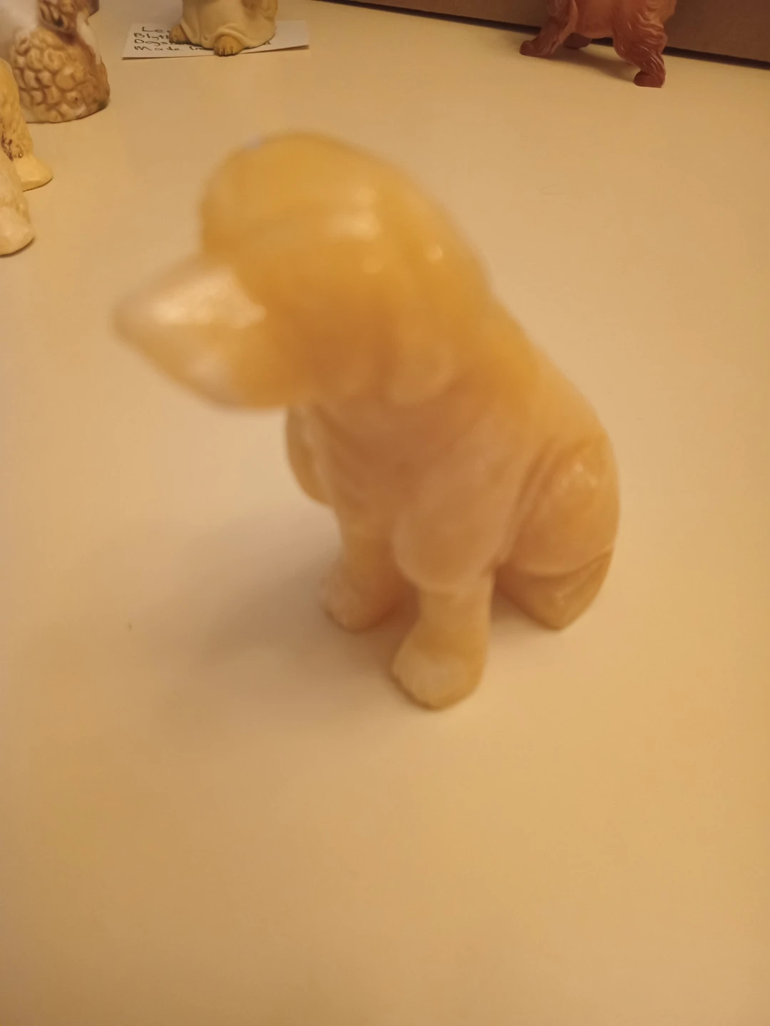 Cute Yellow Dog Figurine