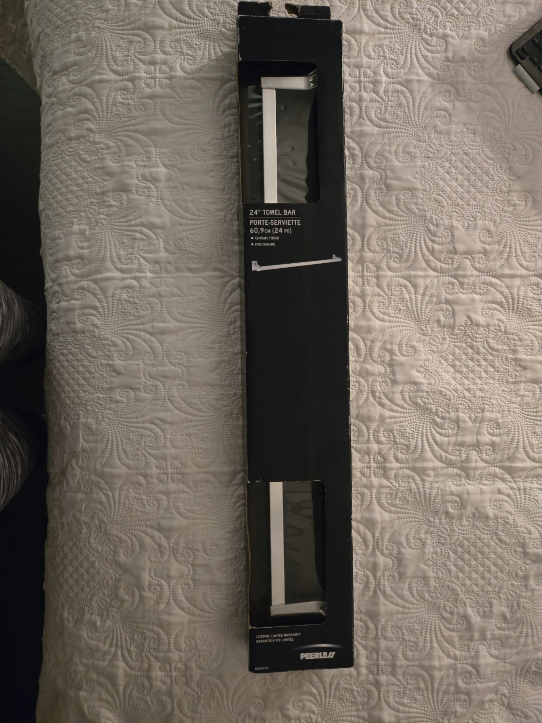 Peerless 24" Towel Bar - Chrome Finish - photo 2