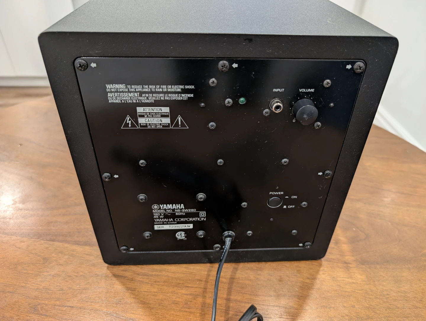 Yamaha NS-SW280 Subwoofer - photo 3