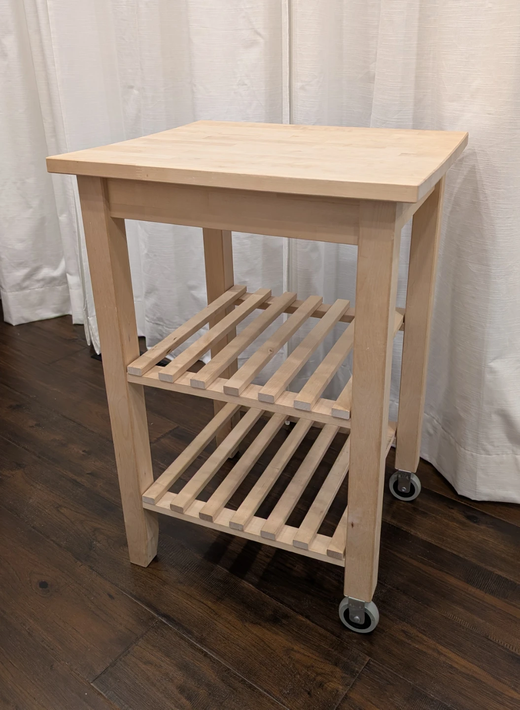 IKEA BEKVÄM Kitchen Cart, Beech - 58x50 cm