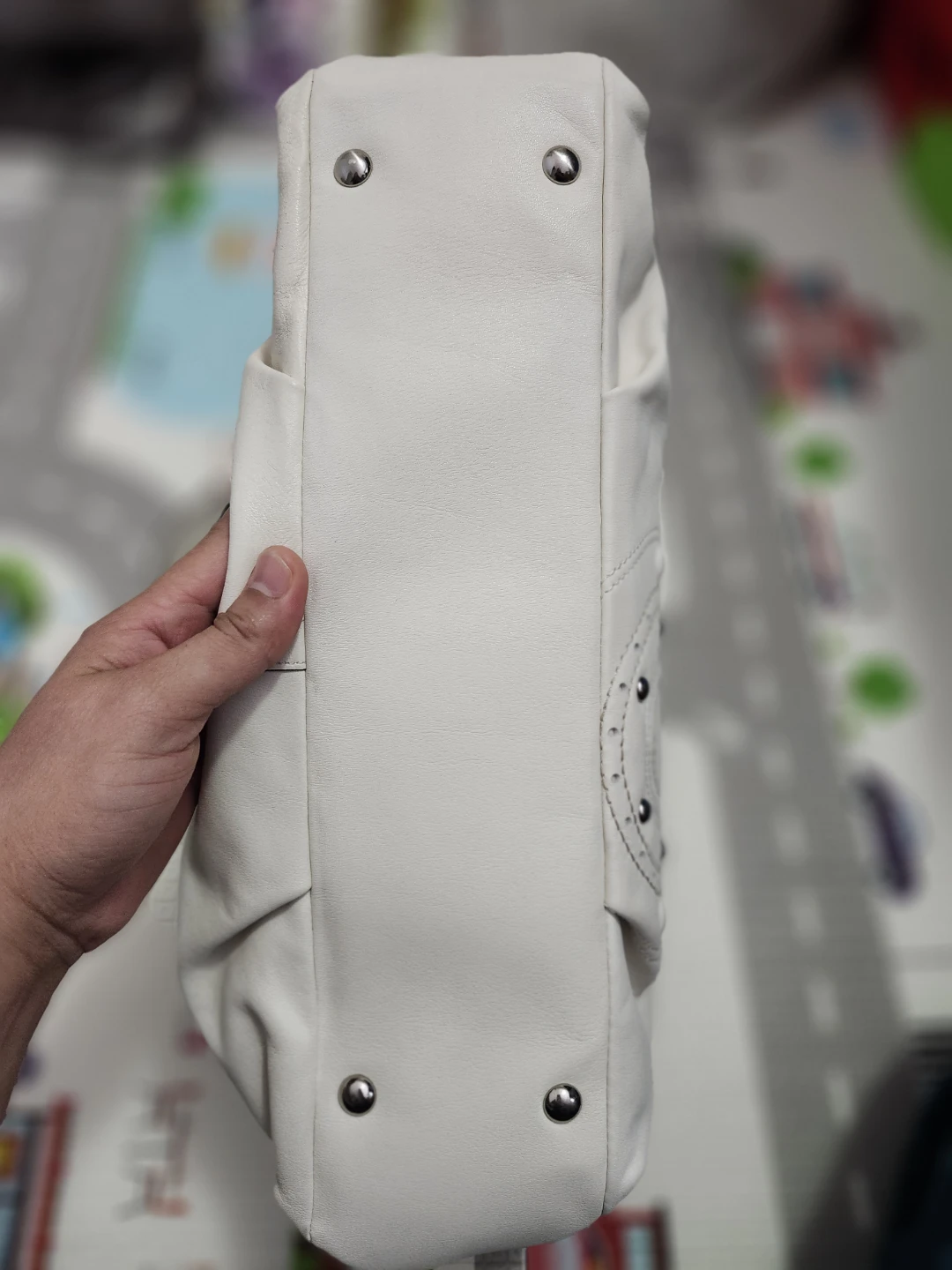 Coach White Leather Tote Bag - photo 3