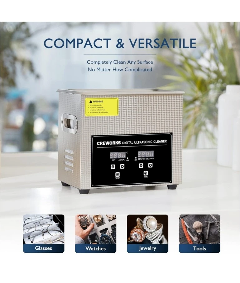 CREWORKS 3L Digital Ultrasonic Cleaner - photo 3