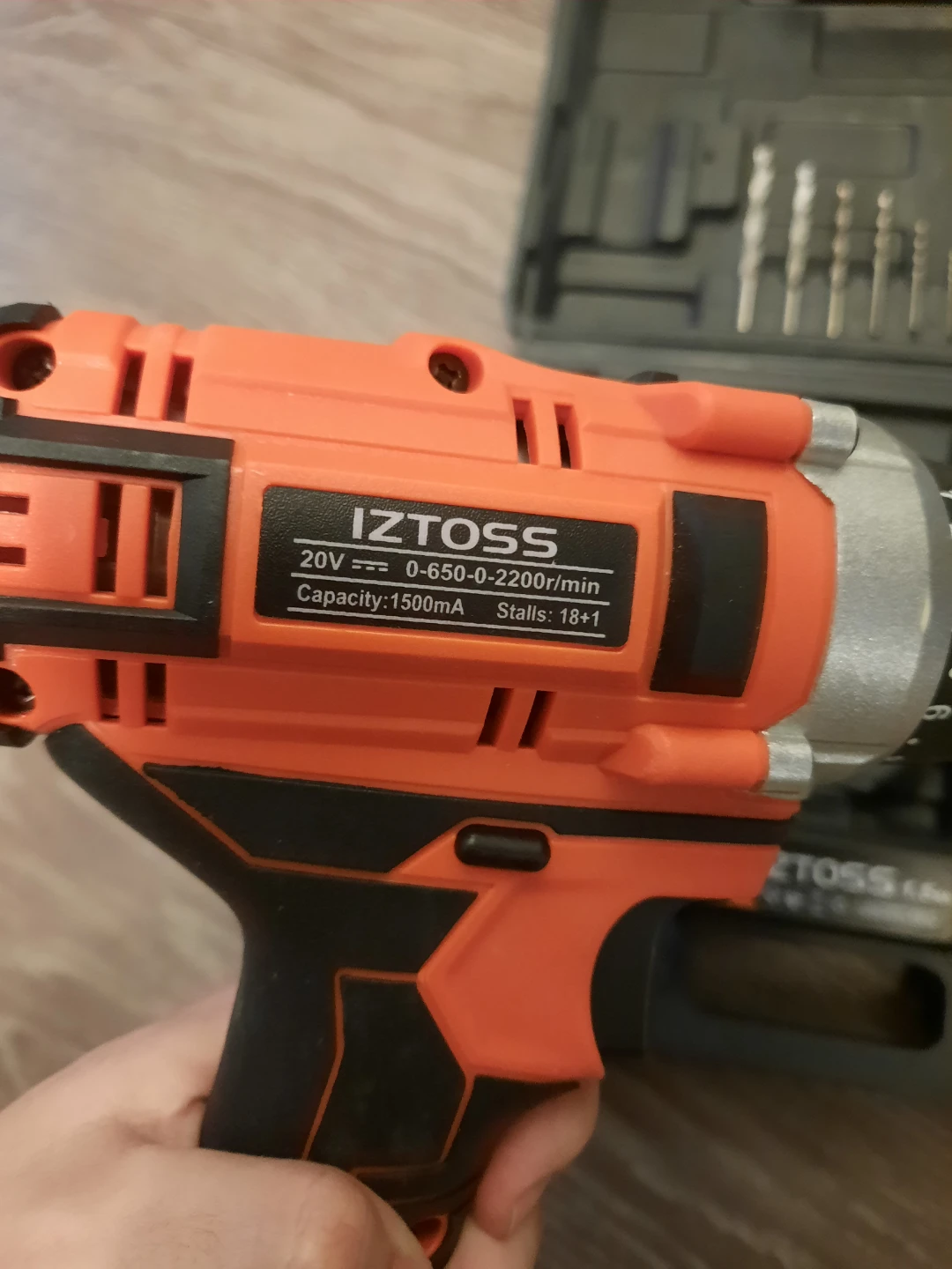 IZTOSS 20V Cordless Drill with Case & Accessories - photo 4