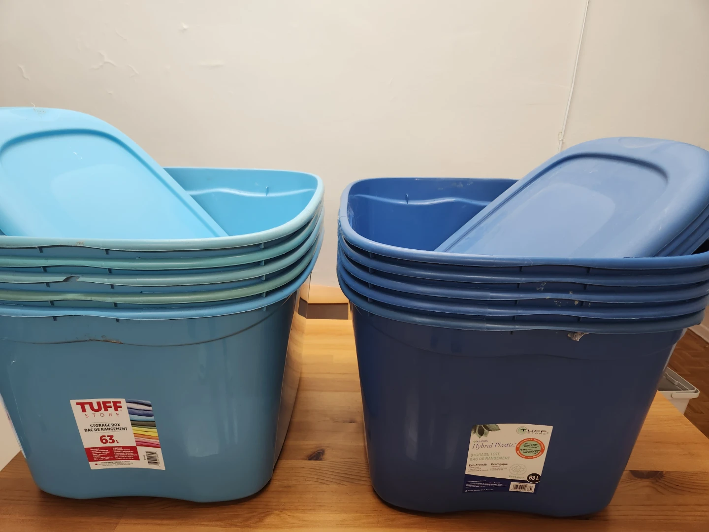 Tuff Store Storage Totes (63L) 10 pcs