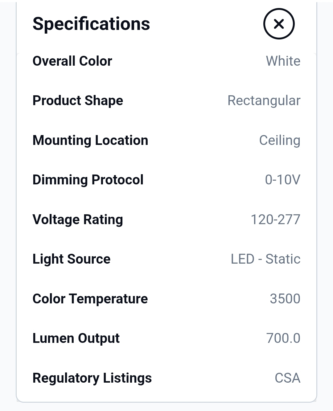 Mark Architectural Lighting LED Linear Light - 700 Lumens, 3500K - photo 3