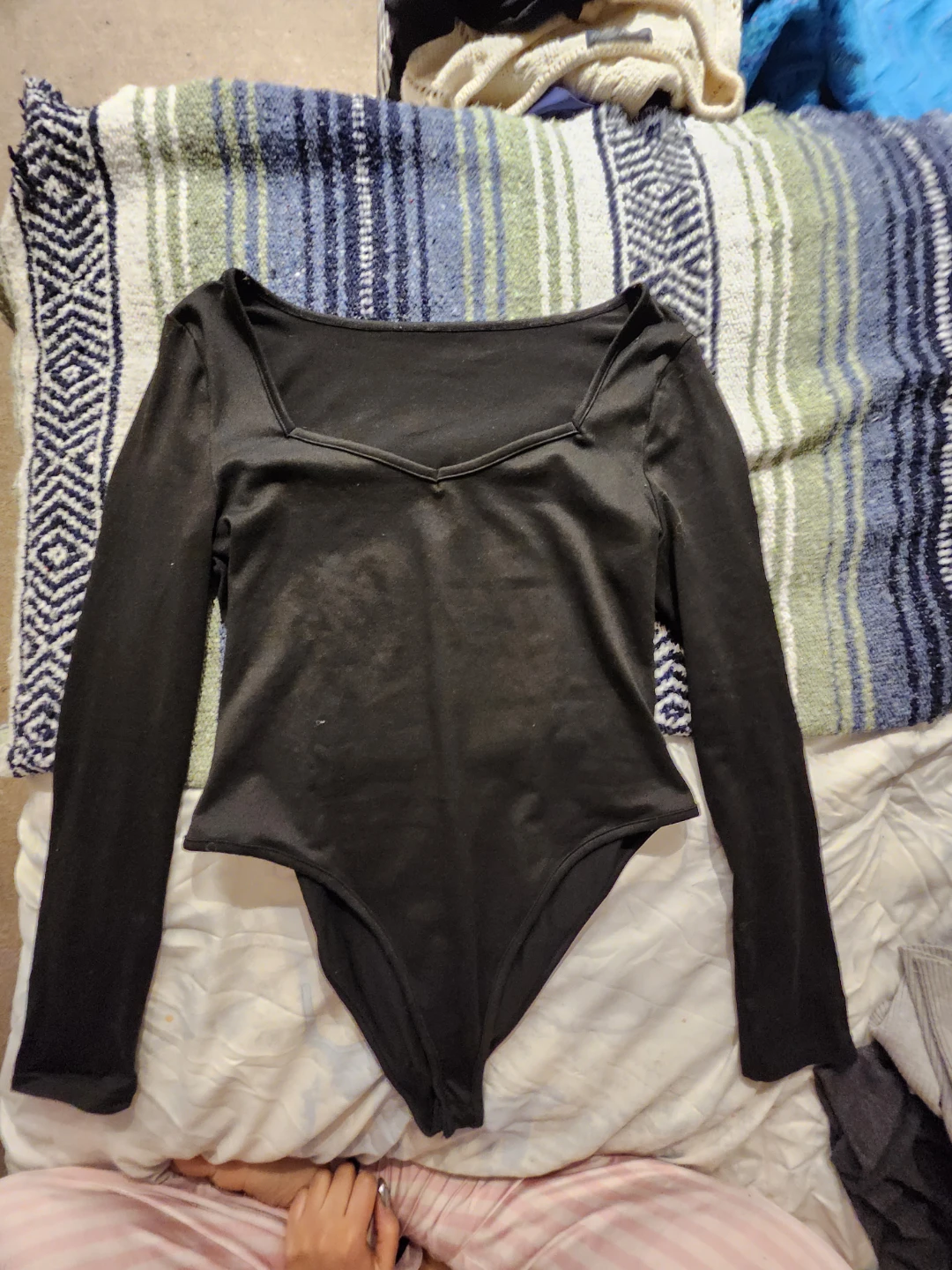 Black Long Sleeve Bodysuit
