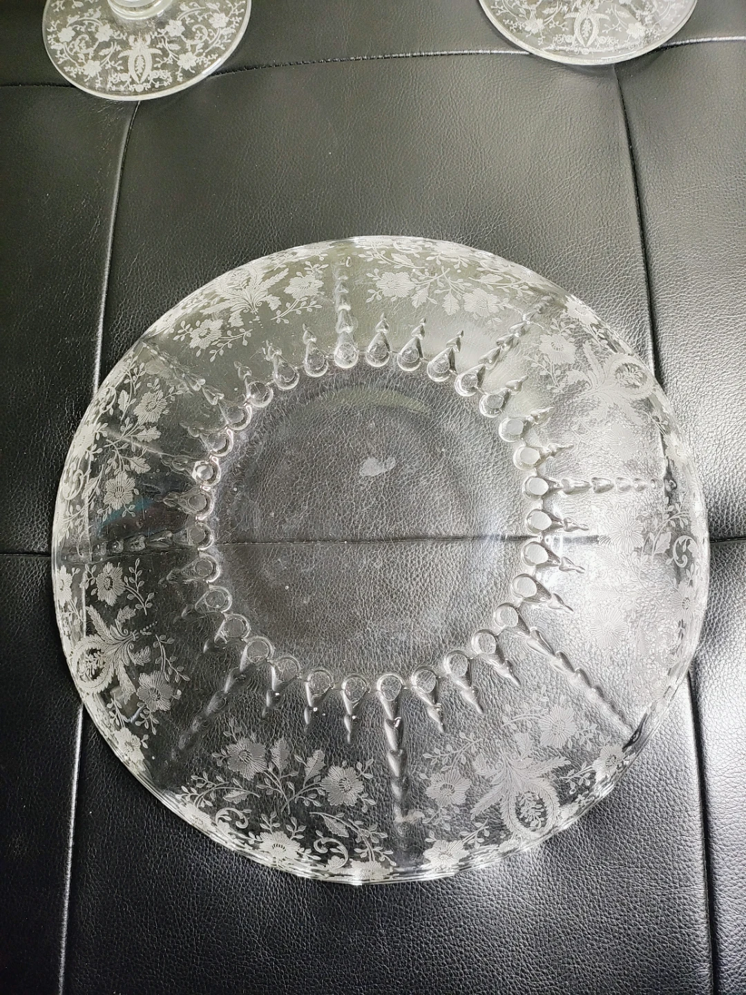New Martinsville Glass Company Double Candle Holders & Bowl - photo 3