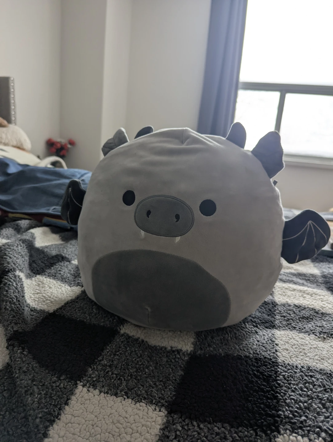Squishmallows Bat Plush - Grey
