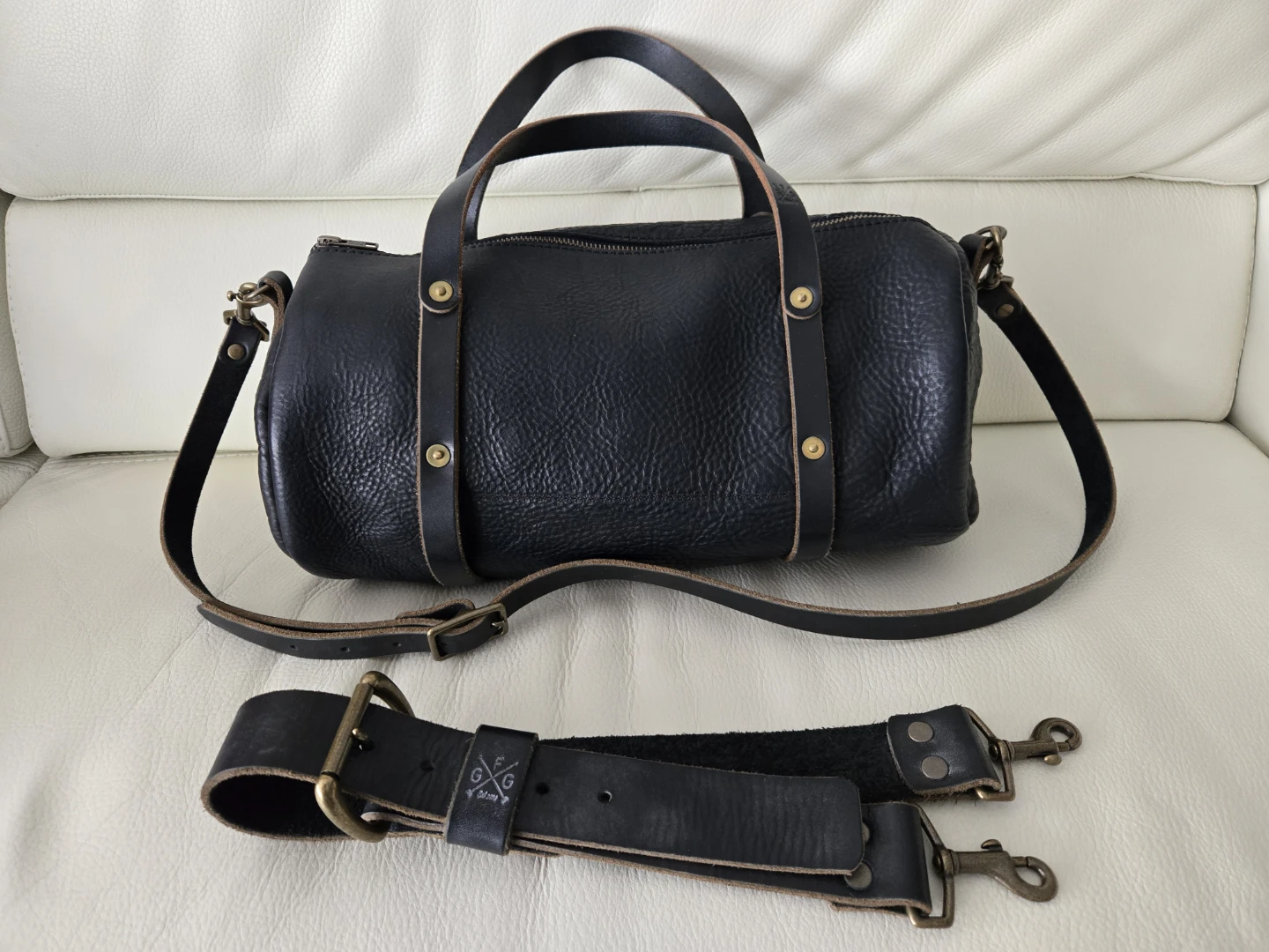 Go Forth Goods - Jane Leather Crossbody - Black