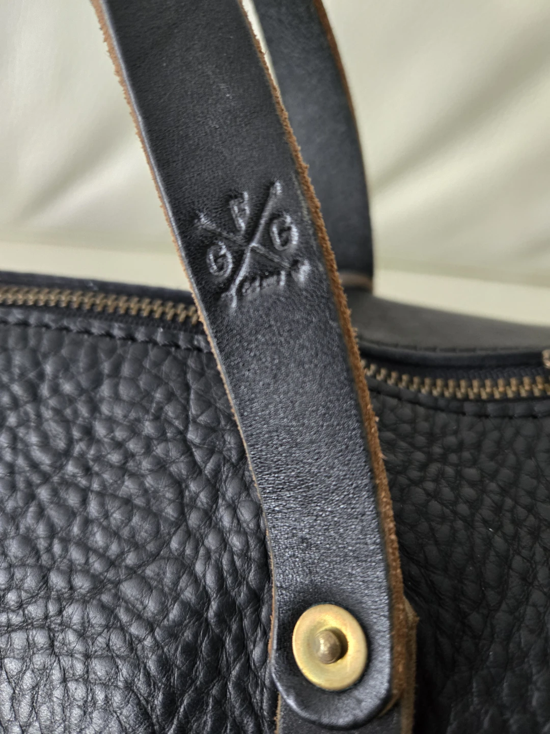 Go Forth Goods - Jane Leather Crossbody - Black - photo 3