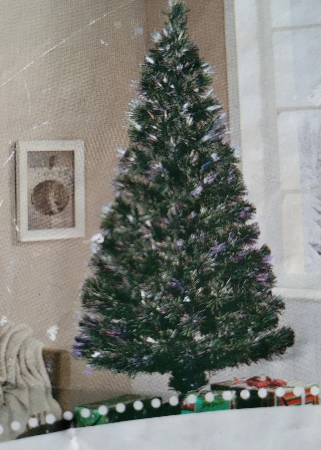🎉 Prelit 4 Ft Full Natural Looking Fiber Optic Tree - photo 4