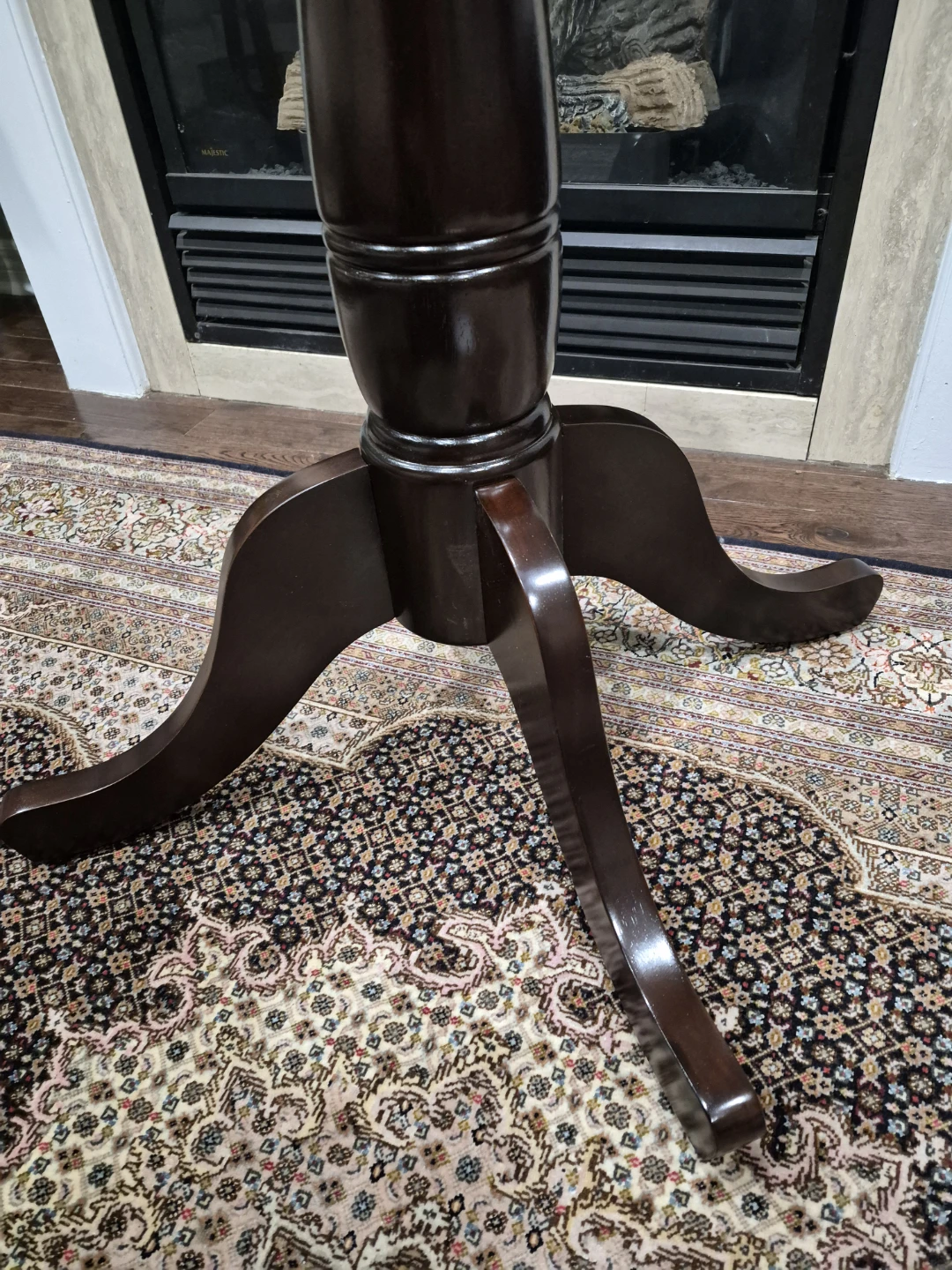 30 IN Pedestal Plant Stand Dark Brown