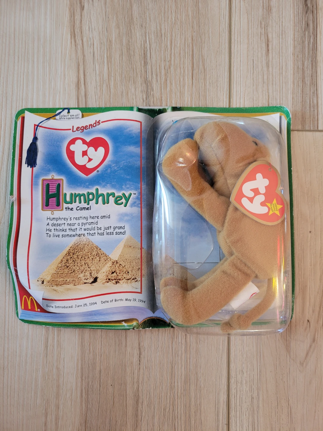 TY Humphrey the Camel Teenie Beanie Baby McDonald's Legends 2000