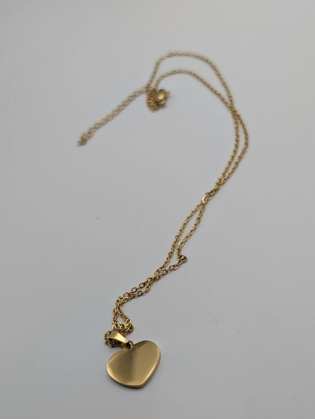 Gold stainless steel Heart Pendant Necklace (3 for $10)