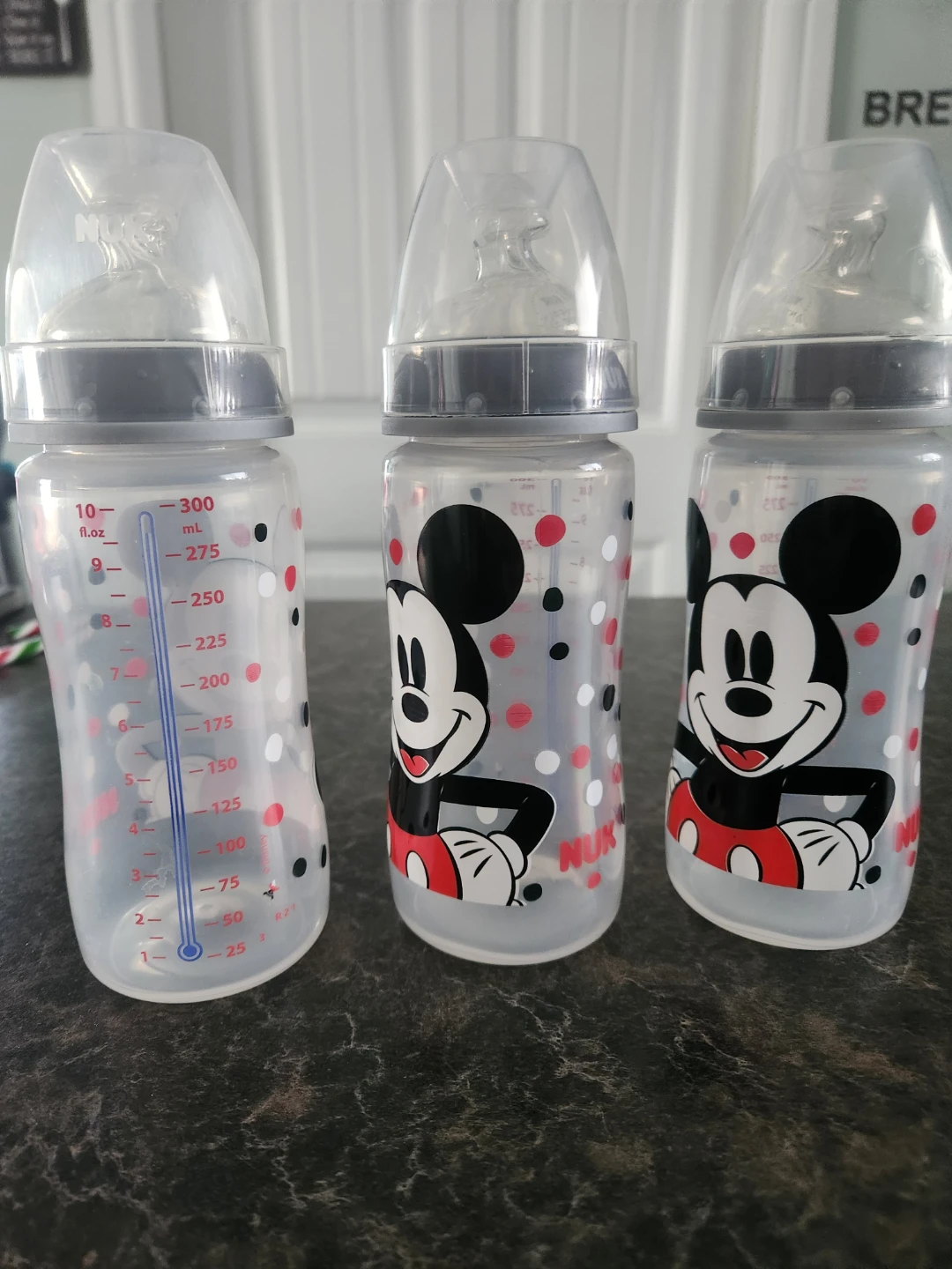 NUK Mickey Mouse Baby Bottles (3)