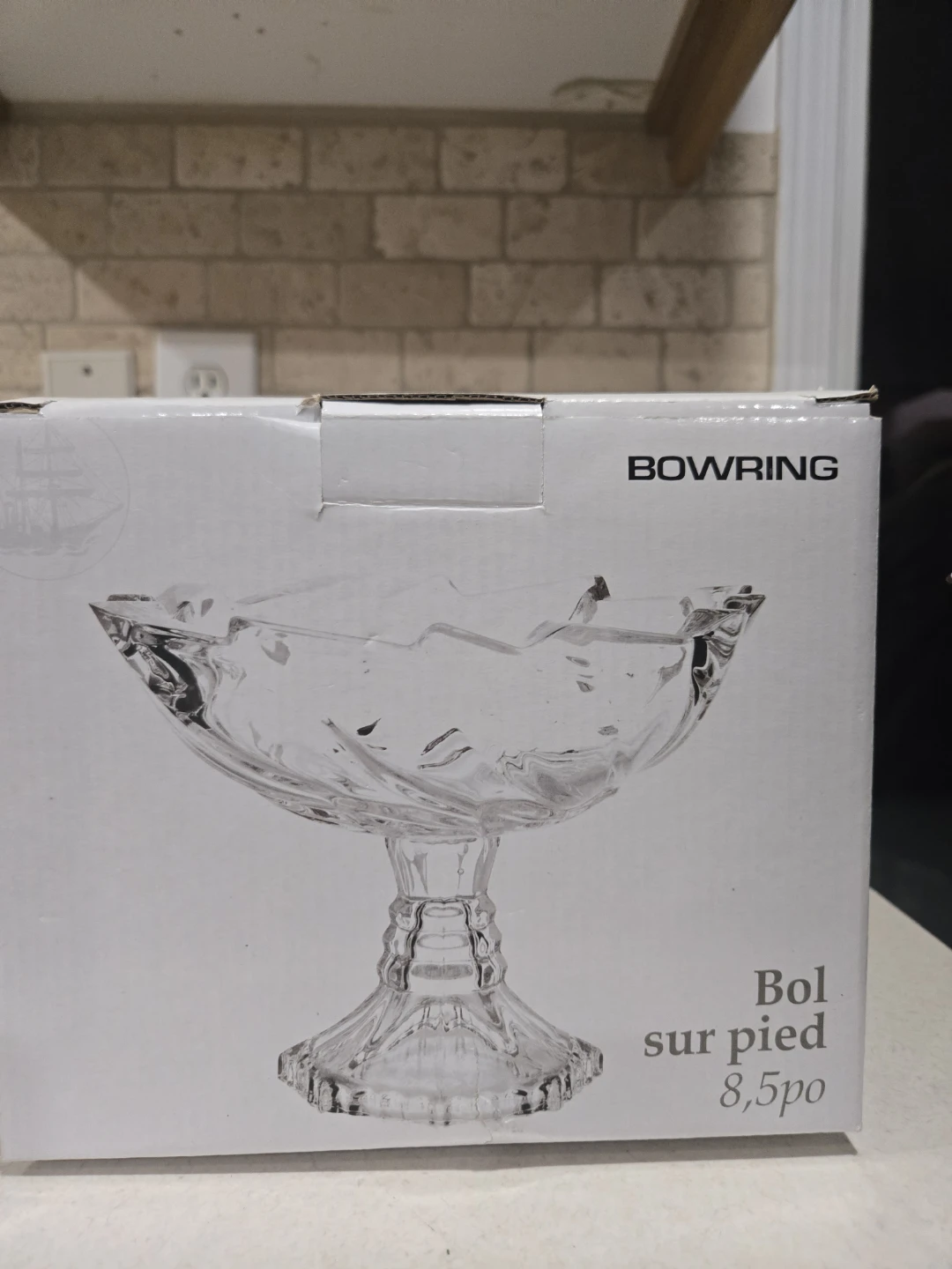 Bowring Crystal Footed Bowl
