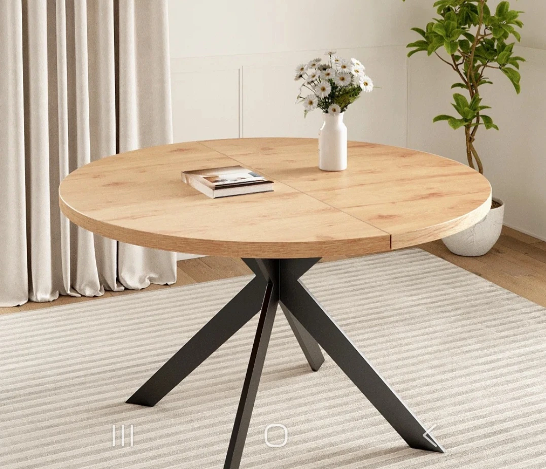 Kadison MDF Oak Round Dining Table