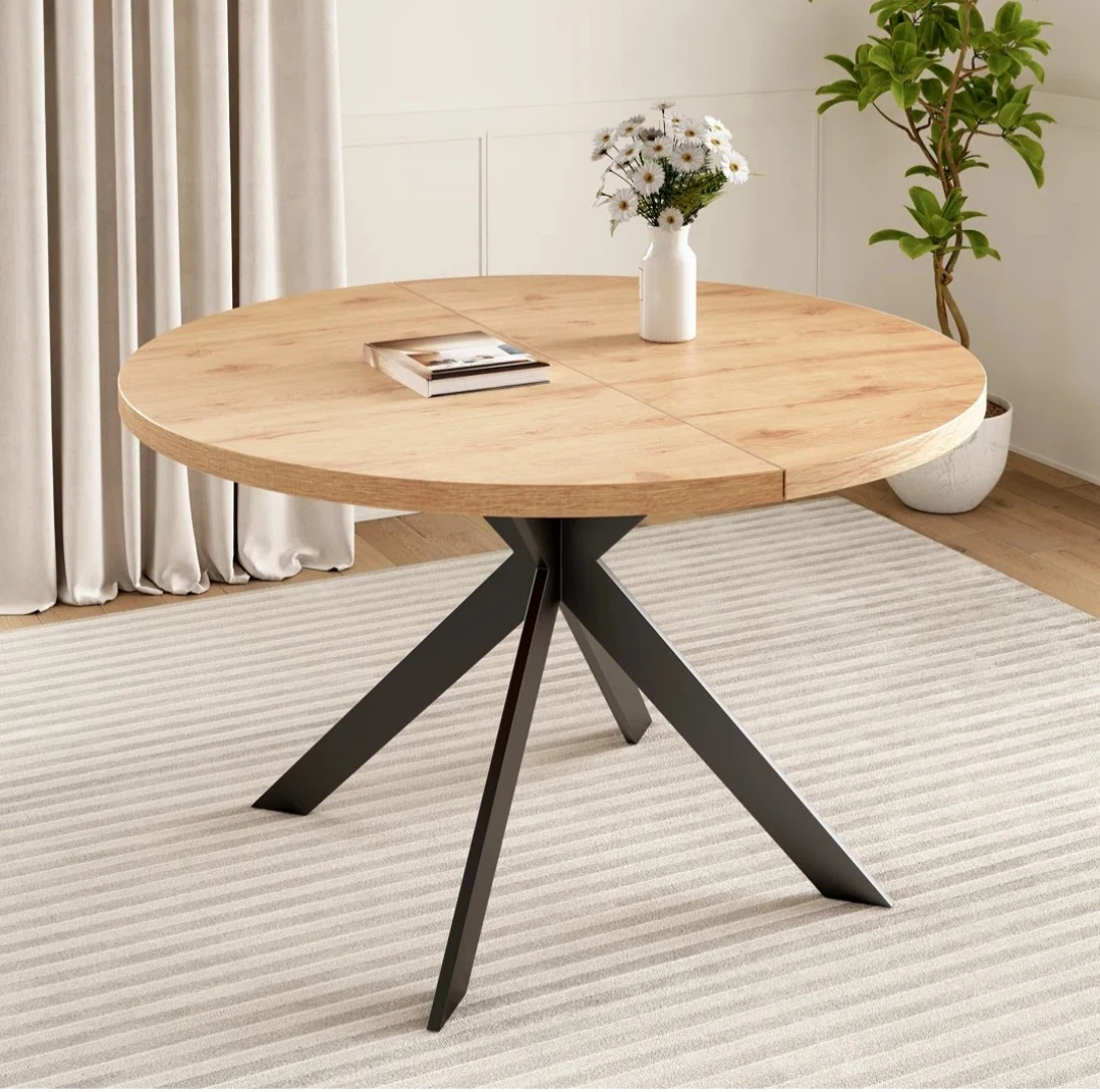 Kadison MDF Oak Round Dining Table - photo 3