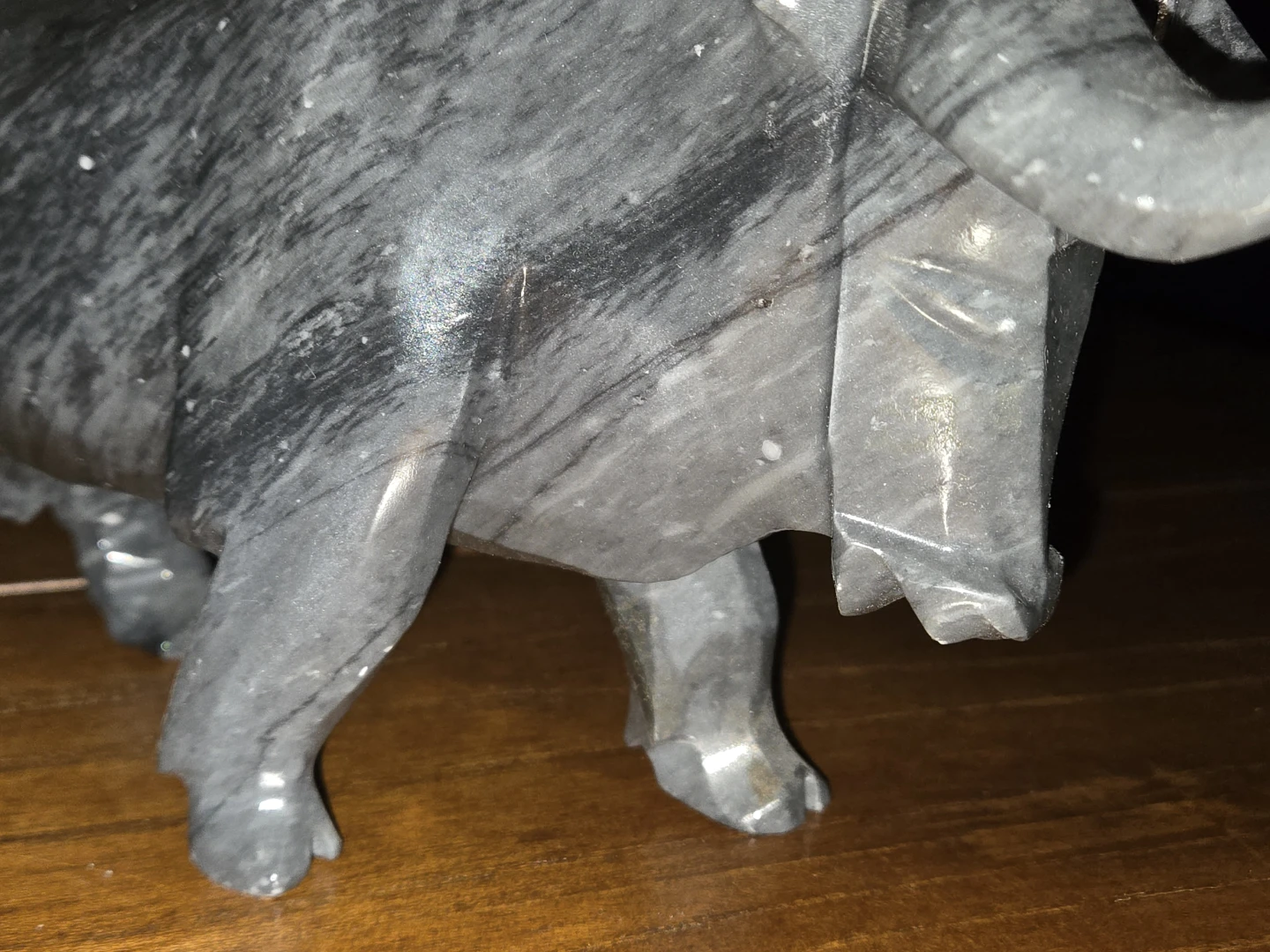 Stone Carved Bull Figurine - Home Decor