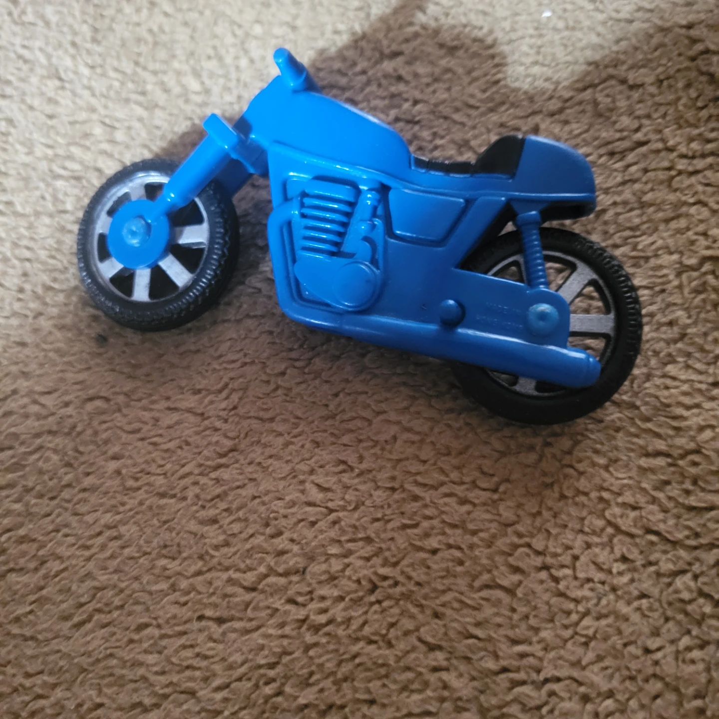Blue Plastic Motorcycle Toy - photo 2