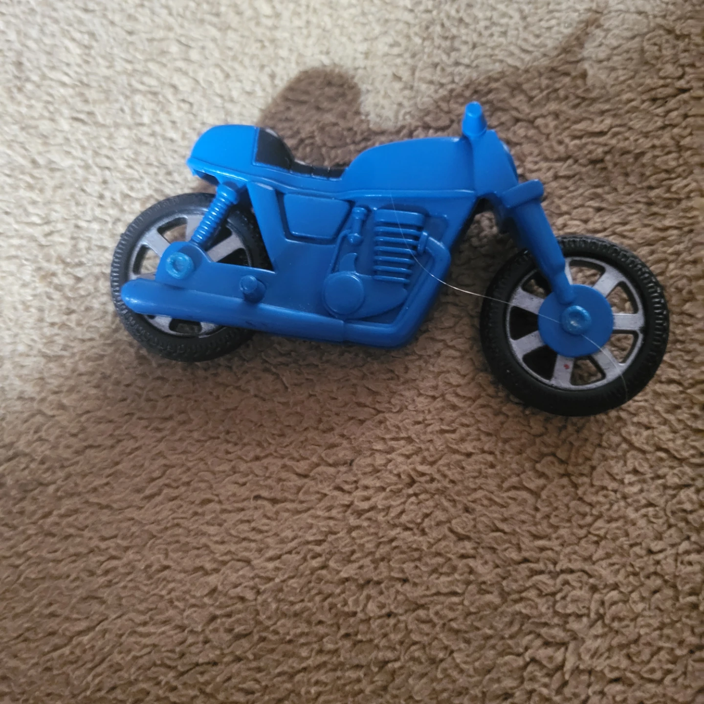 Blue Plastic Motorcycle Toy - photo 3