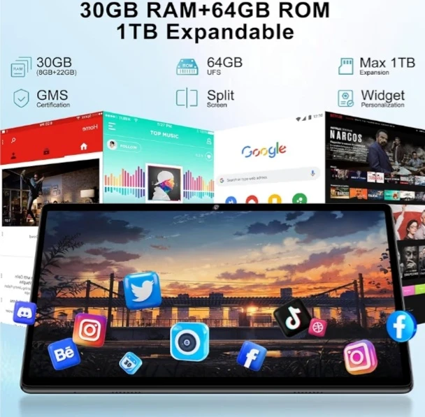 DEERTIME Tablet 10.1 inch, 30GB RAM+64GB ROM - photo 5
