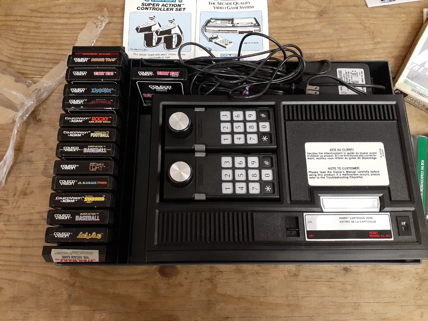 ColecoVision Video Game Console with Cartridges