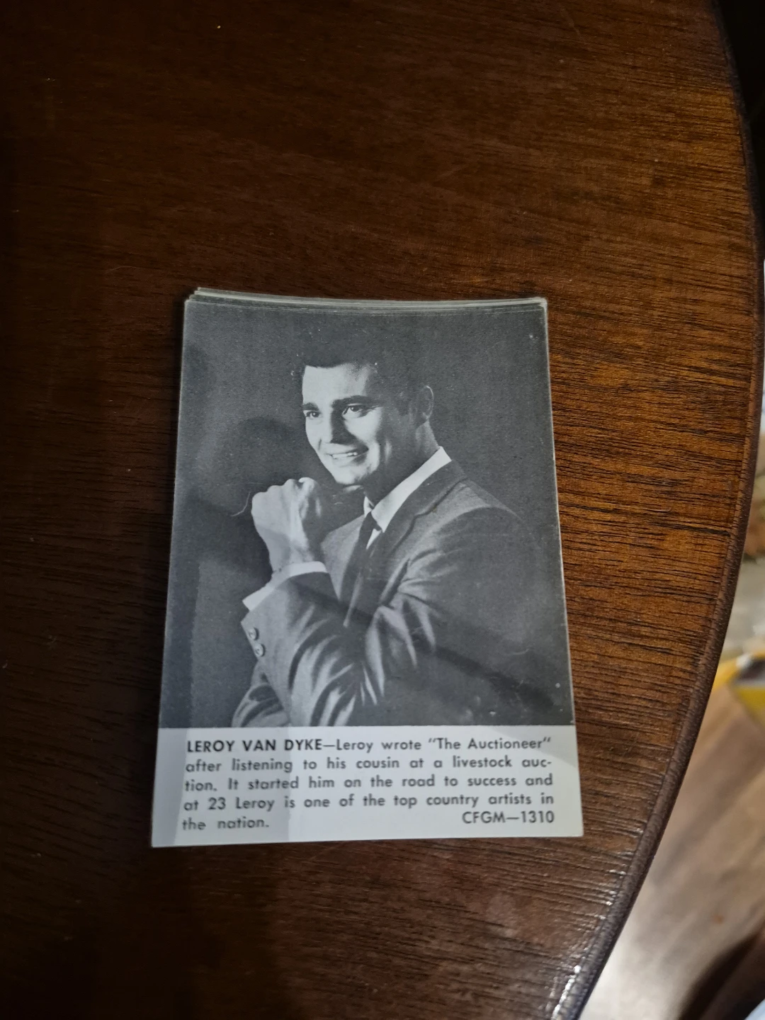 Leroy Van Dyke "The Auctioneer" CFGM-1310 Country Music
