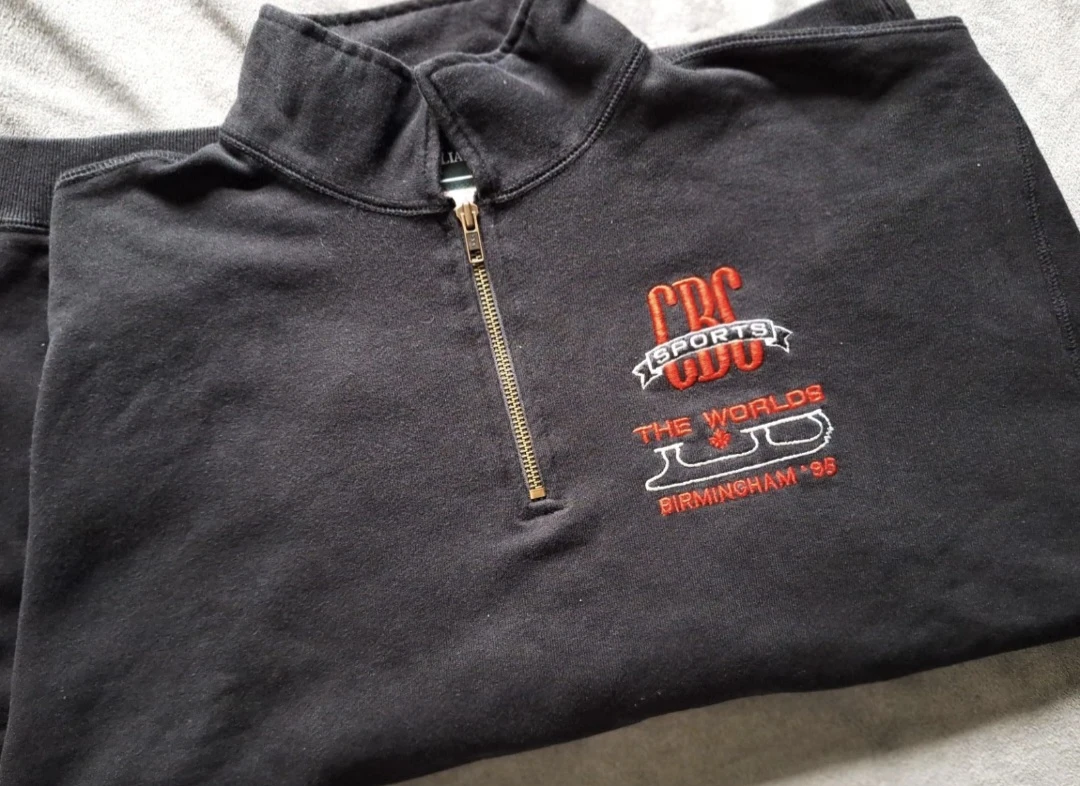 1995 WORLD FIGURE SKATING Championships CBC SPORTS SWEATSHIRT UK