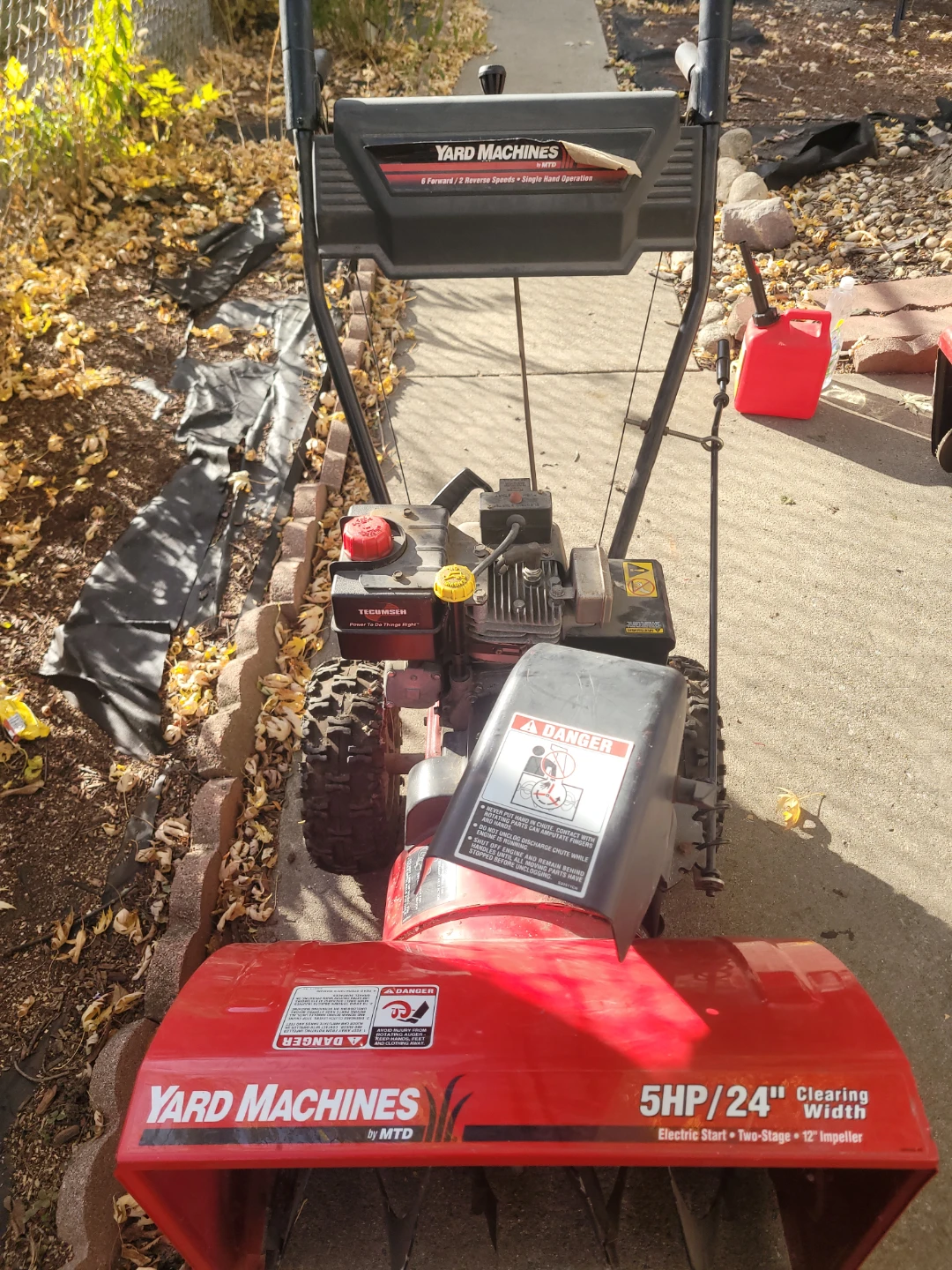 Yard Machines 5HP/24" Two-Stage Snow Blower