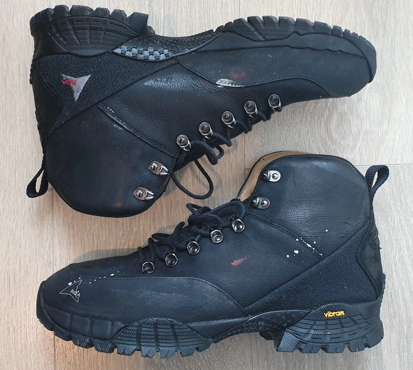 Roa Andreas Hiking Boots (paint splattered special edition)