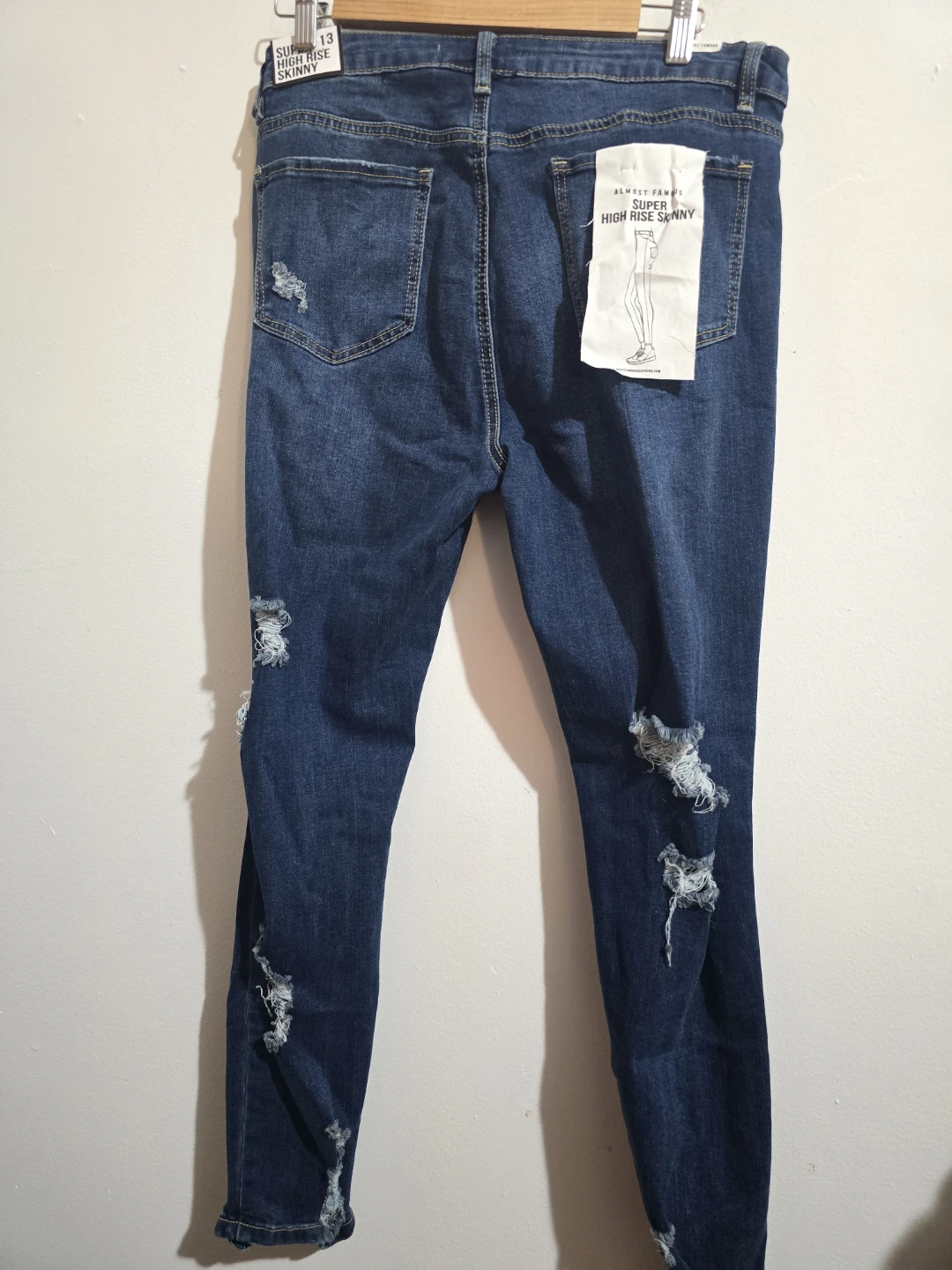 Almost Famous Super High Rise Skinny Jeans - Size 13 - photo 2