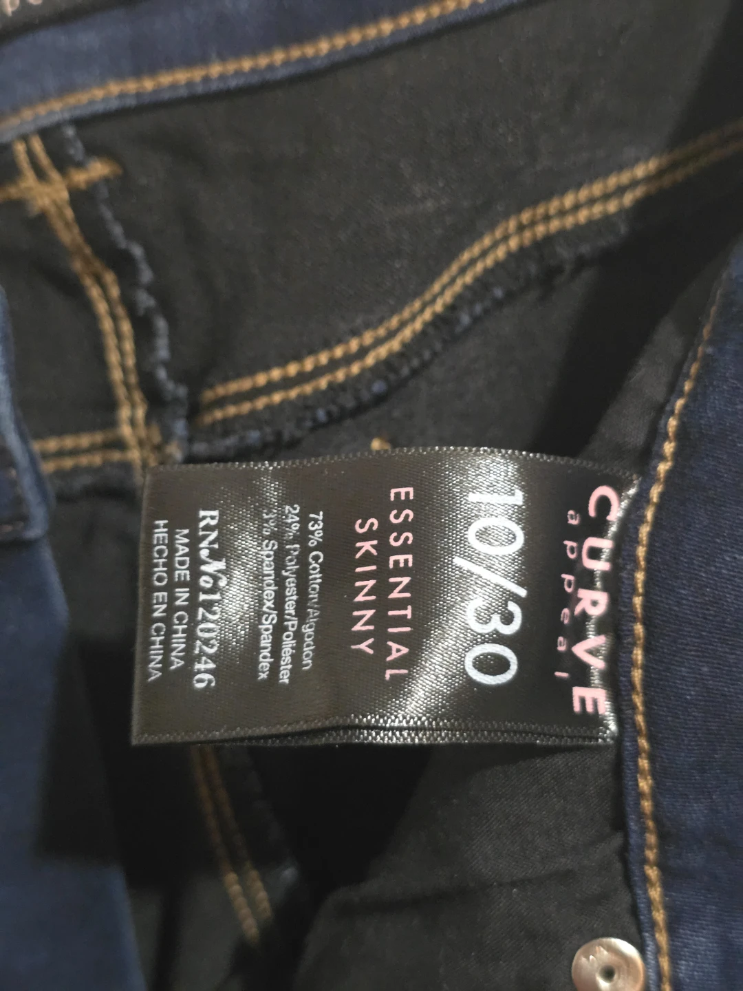 Curve Appeal Essential Skinny Jeans Size 10/30 - photo 5