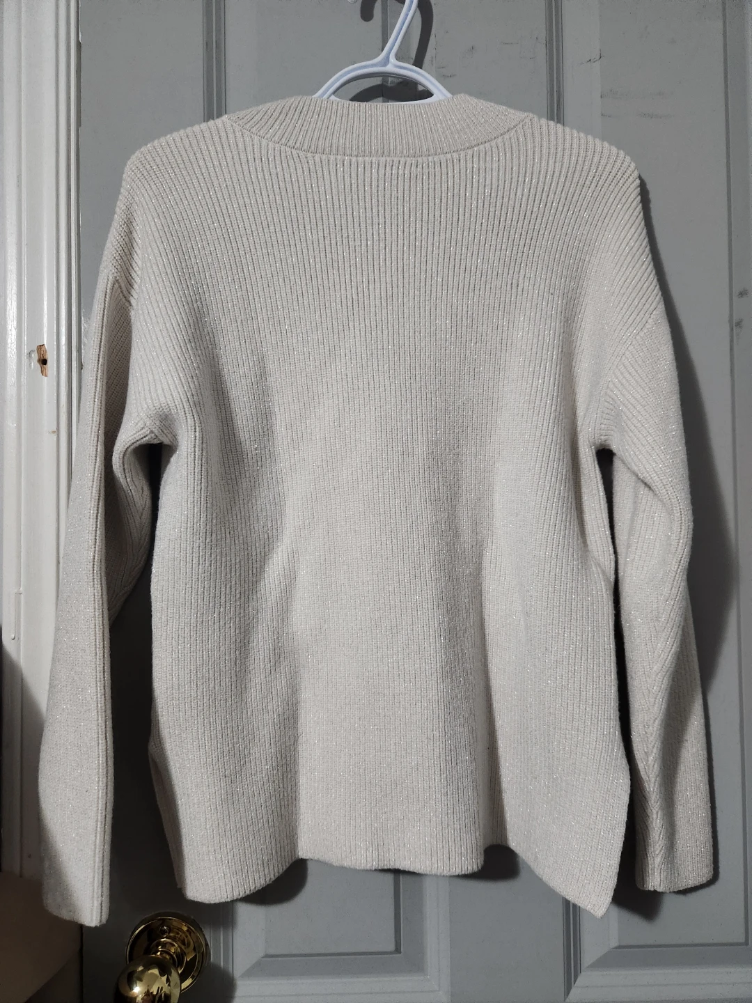 Hilary Radley Cream V-Neck Sweater - photo 2