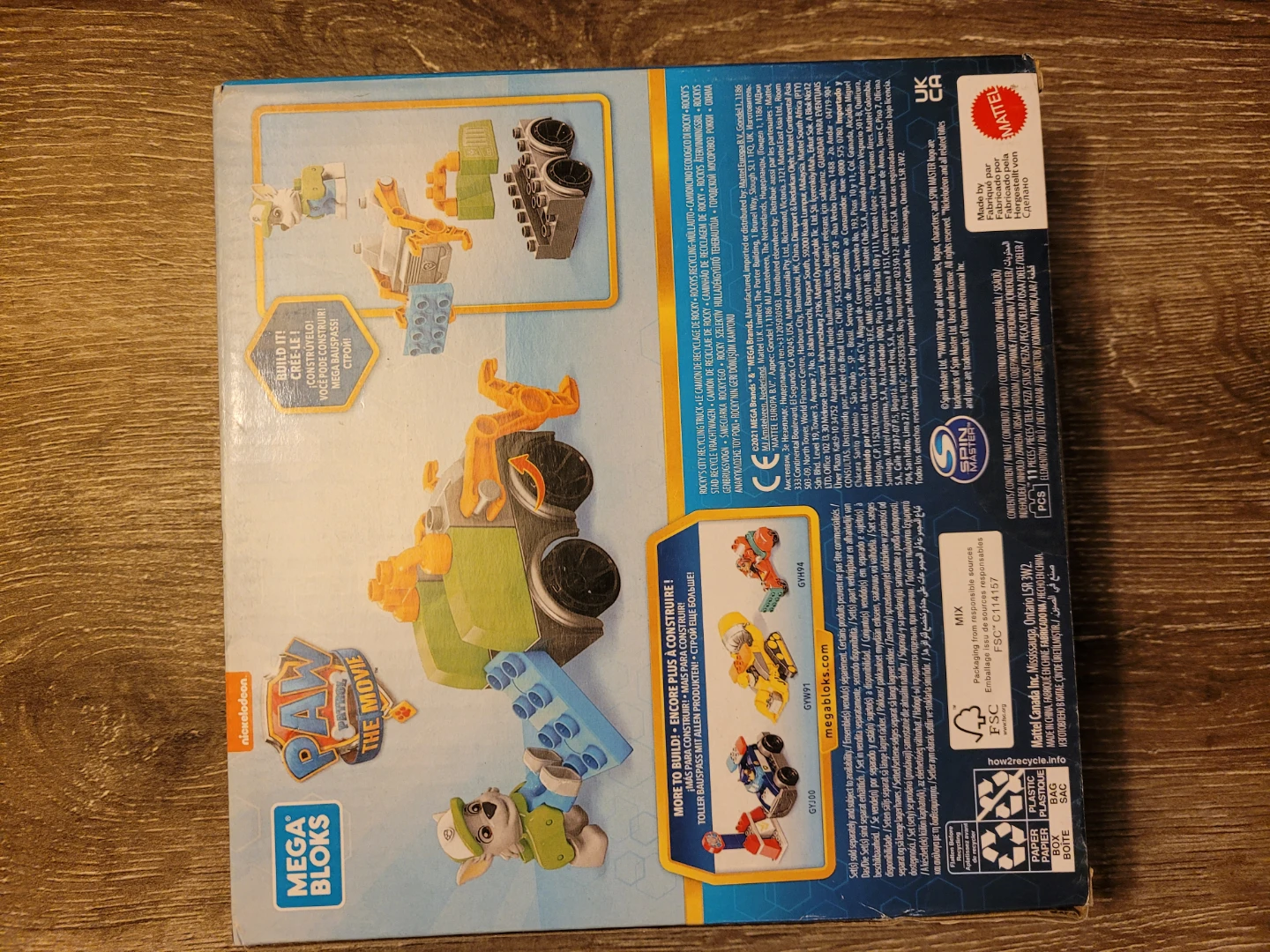 Mega Bloks Paw Patrol Rocky's Recycling Truck - photo 2