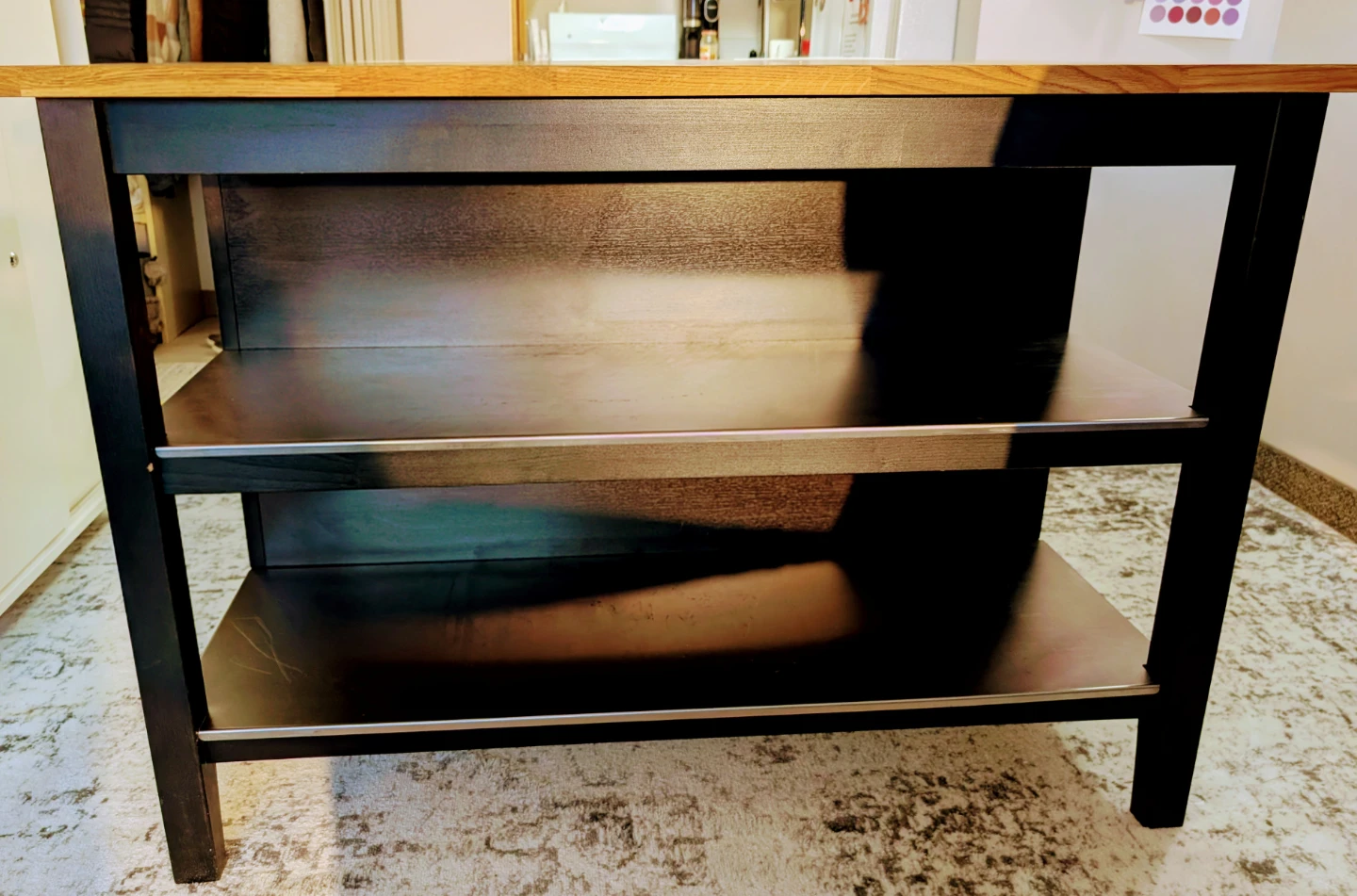 Kitchen Island with 2 Bar Stools