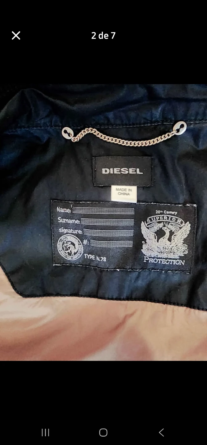 Diesel Black Jacket Size XL - photo 2