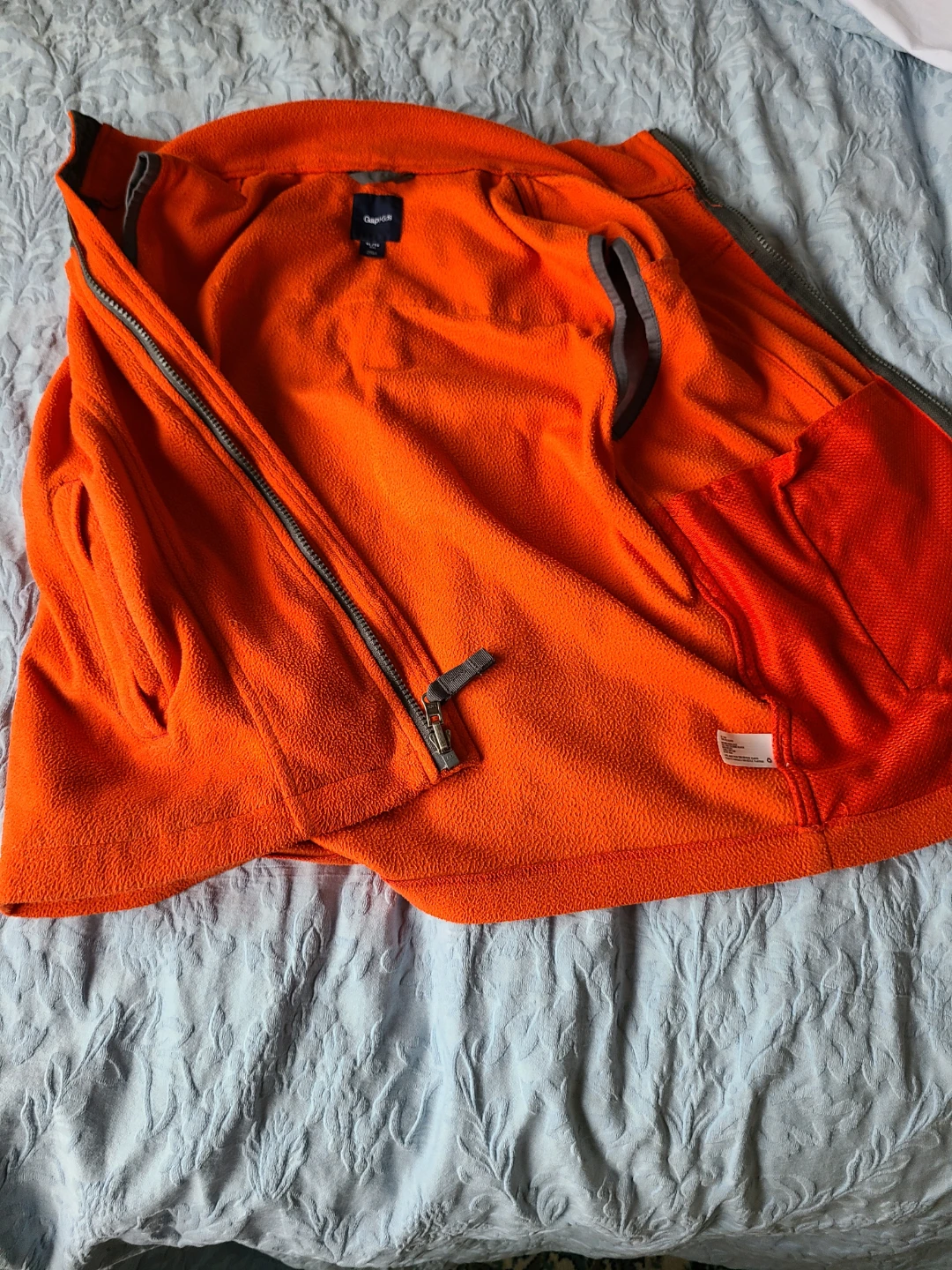 Gap Kids Orange Fleece Vest - Size XL - photo 4