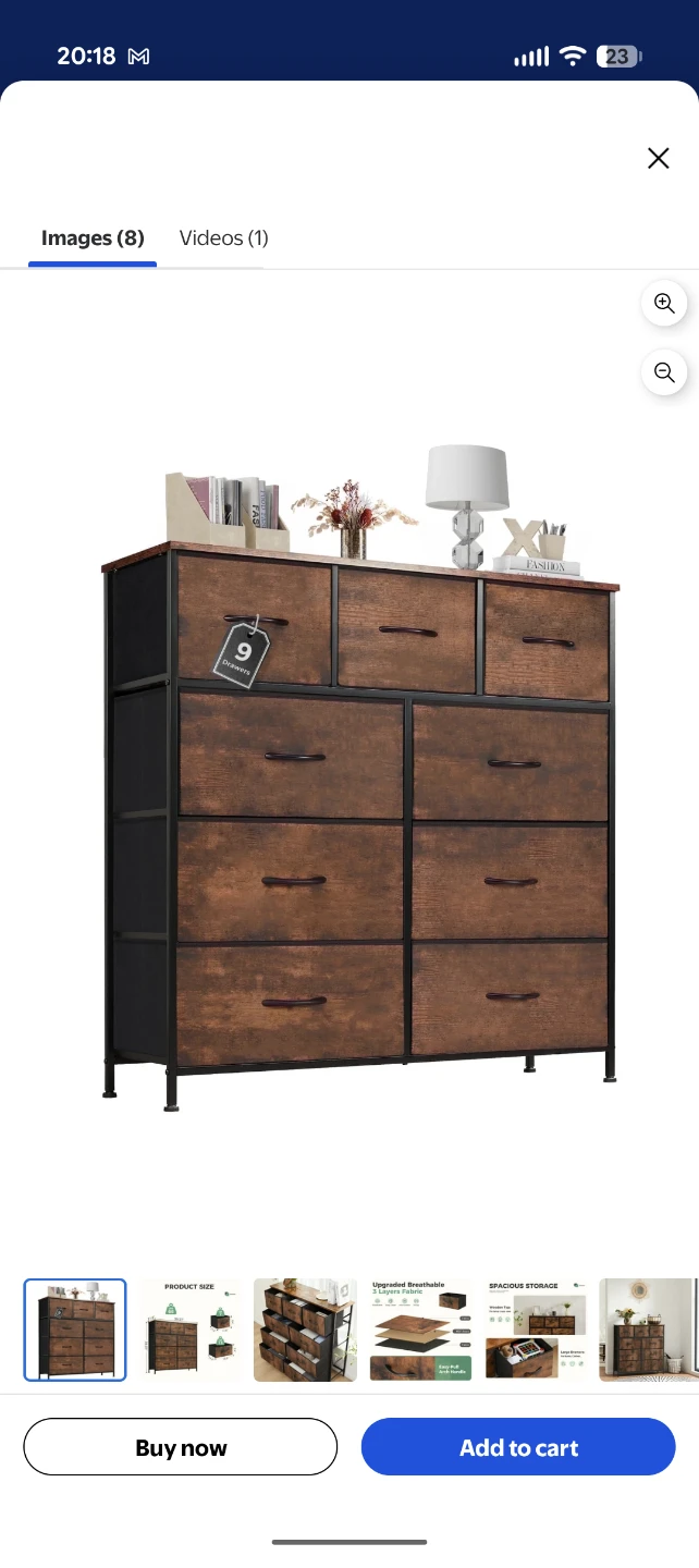 9 Drawer Dresser