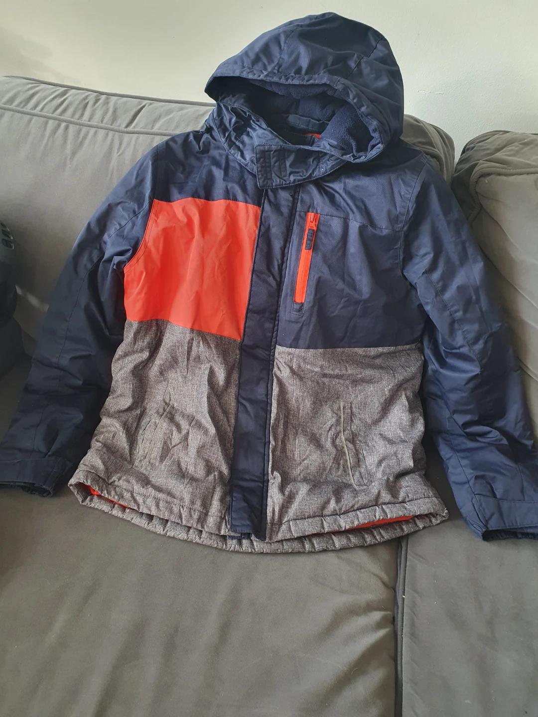 Kids' Winter Jacket - Blue, Orange, Grey - photo 3