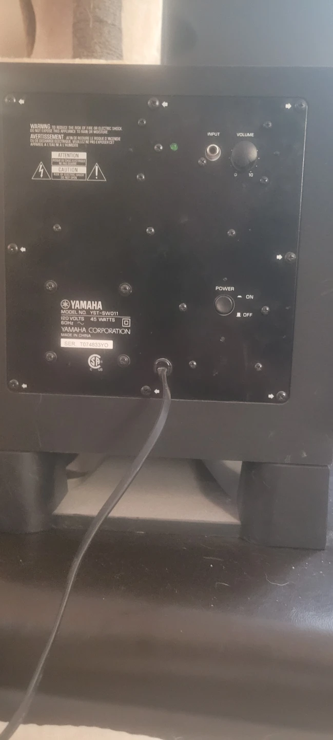 Yamaha YST-SW011 Subwoofer - photo 2