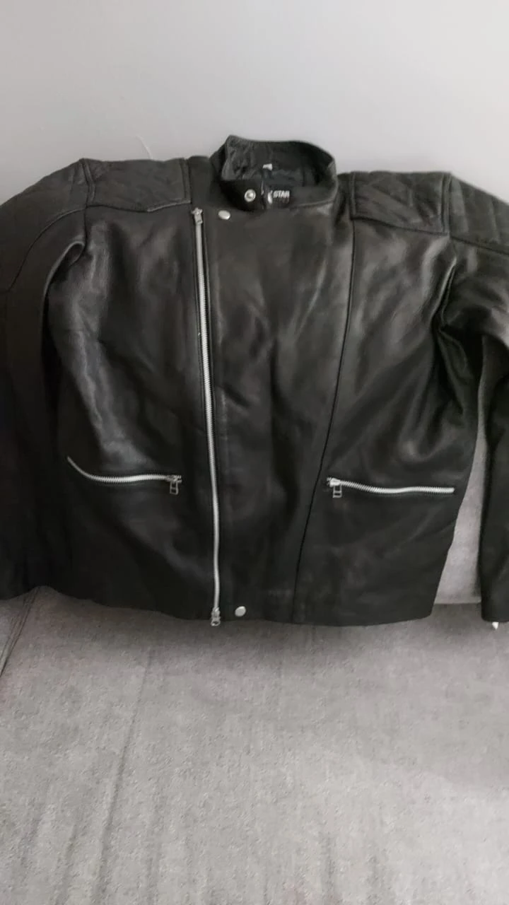 Black Leather Biker Jacket