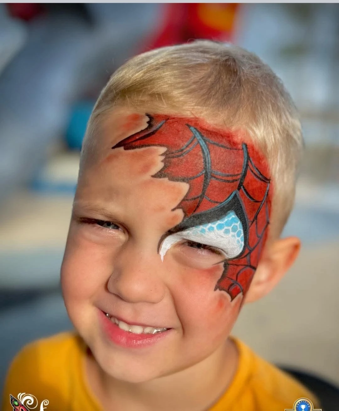 Spider-Man Face Paint for Kids